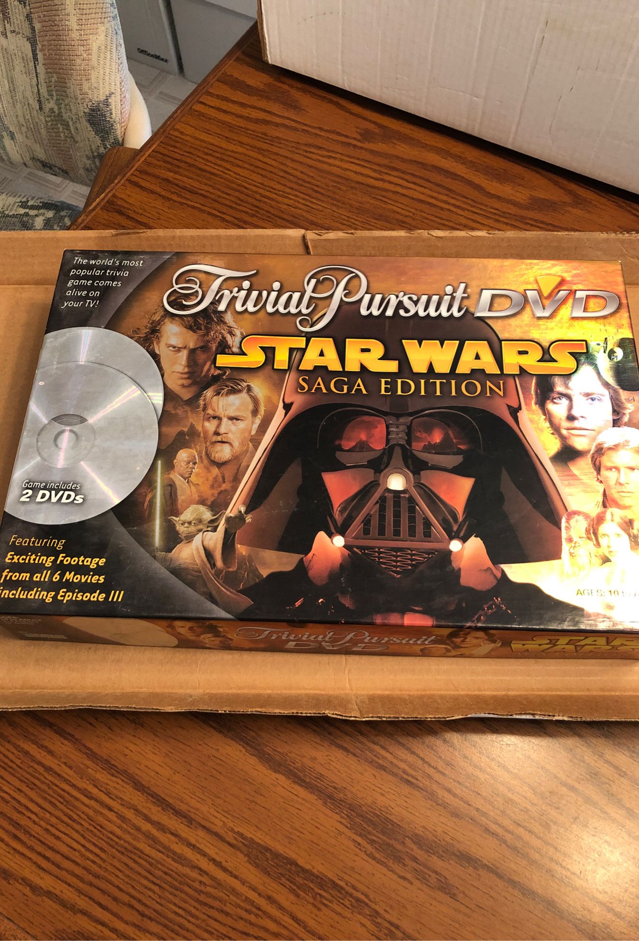 Star Wars DVD Trivial Pursuit Saga Edition Board Game
