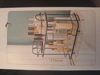 NEW Black DETACHED COSMETIC RACK 2 TIER