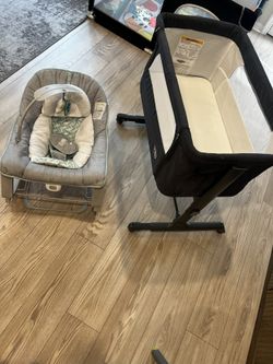 Baby Bassinet/ Baby Bouncer And Rocker