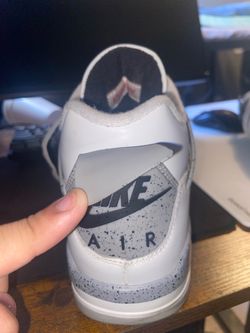 Nike Air Jordan 3 White Cement Sneaker size 10 men