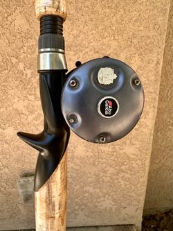 7’ Ugly Stick Lite Pro Medium Action Rod with an Abu Garcia Ambassadeur 550 Plus Baitasting Reel