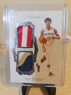 Pelicans  Jrue  Holiday patch  card