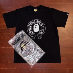 BAPE x Chrome Hearts T Shirt Size M NEW