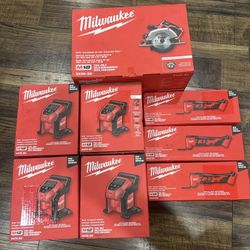 8 pcs milwaukee