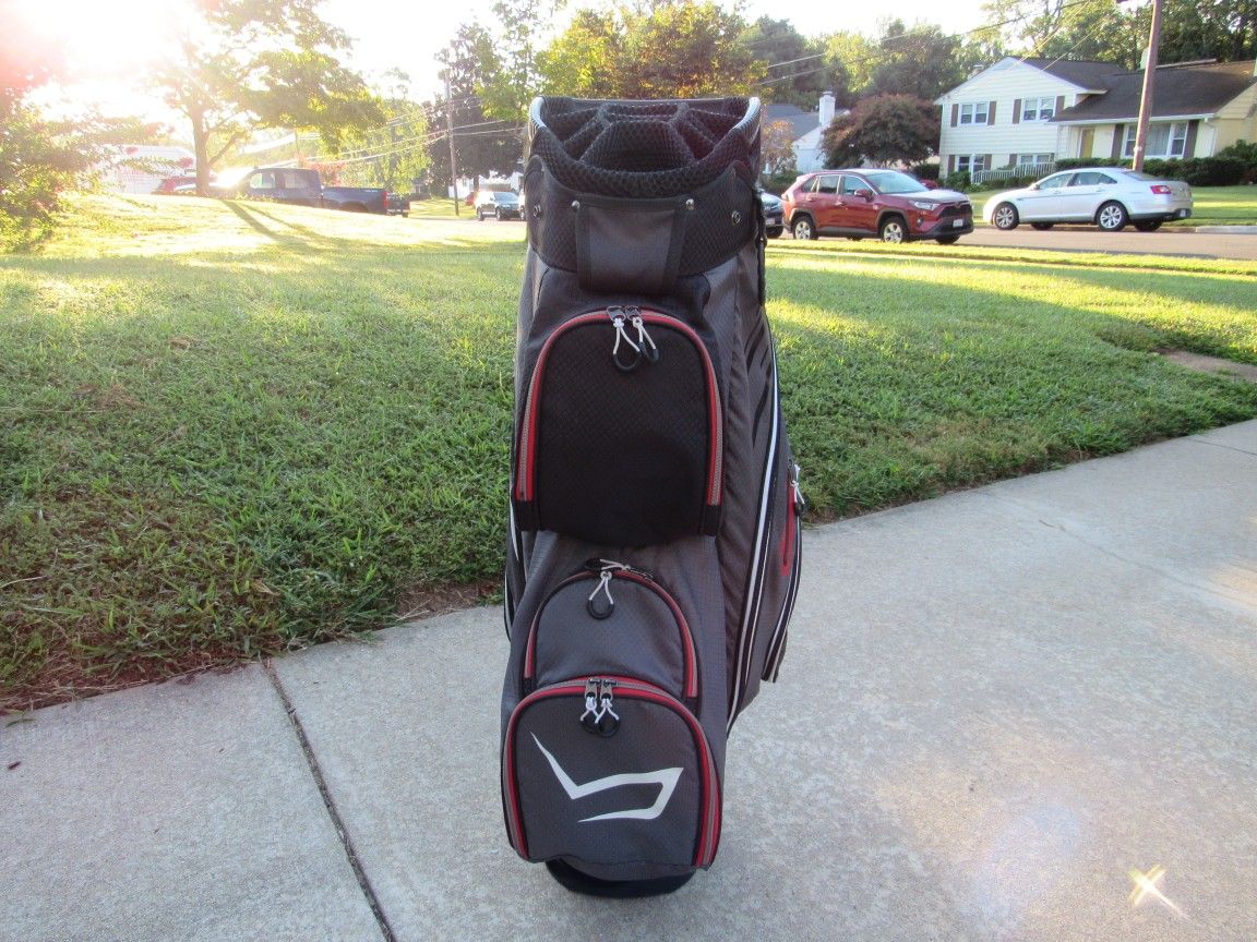 TGW Womens Golf Cart Carry Bag 14-Way Divide With Rain Hood
