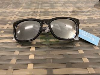 Black Square Frame Sunglasses with Tag