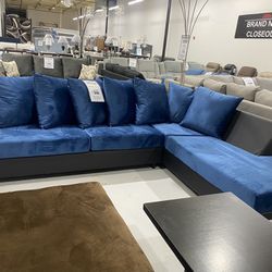 Blue And Black Sectional Only $998!