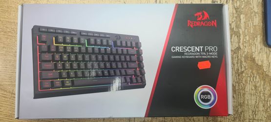 Redragon K524 Wired Gaming Keyboard, RGB Backlit, 75% Compact Quiet Membrane Keyboard with Programmable Macro and Multimedia Keys, Anti-ghosting, Spil