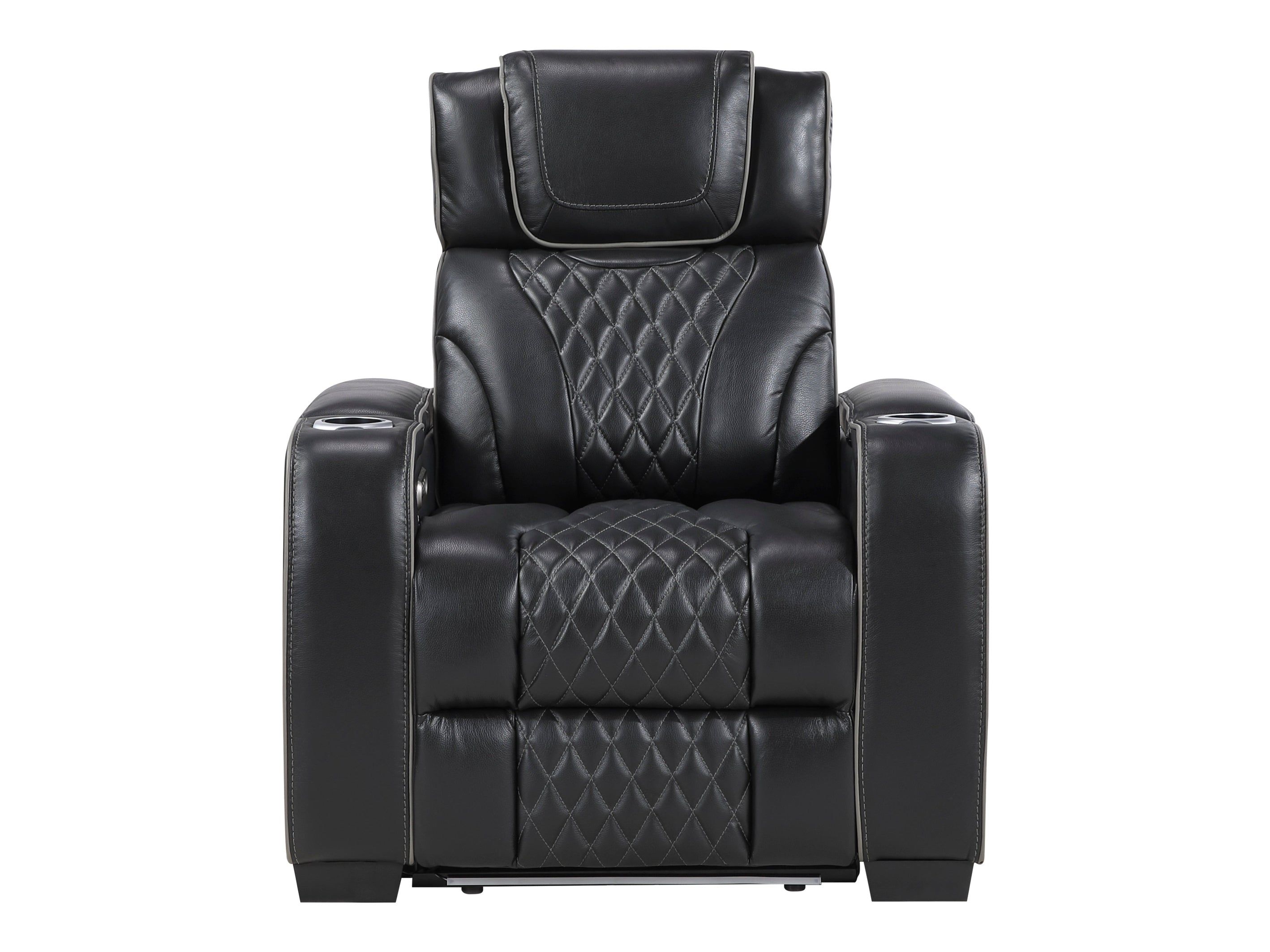 Whiselle Black Power Reclining Chair