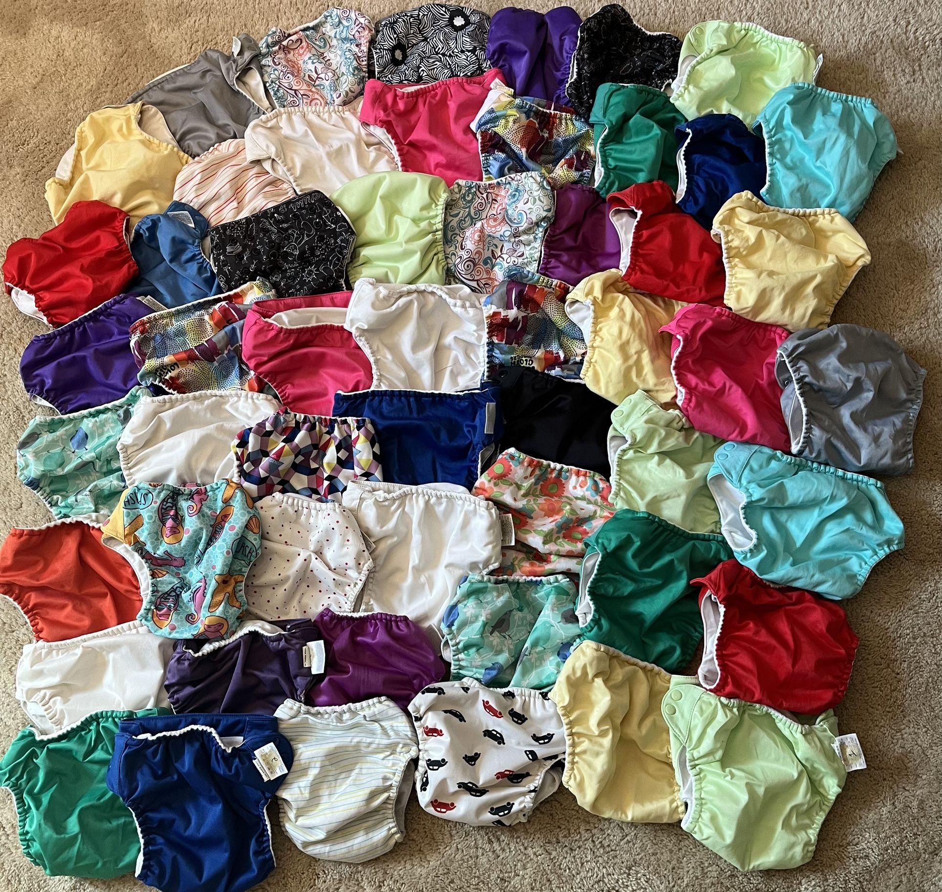 bumGenius Pocket Cloth Diaper Bum Genius Lot Set of 54 with 75 inserts