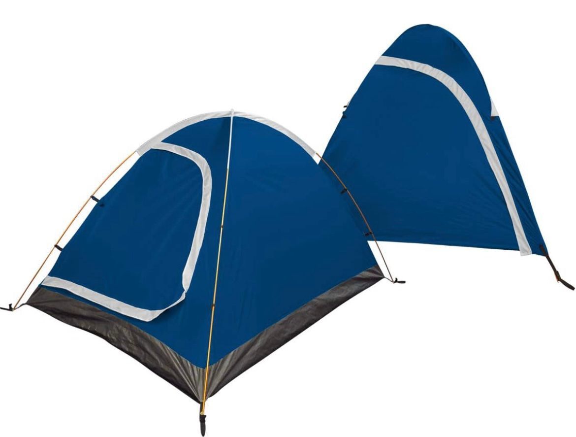 (Blue) Two Person Tent - Waterproof & Windproof 4 Season Tents for Camping, Backpacking & Hiking - Durable & Easy to Set-up - Good for 1 or 2