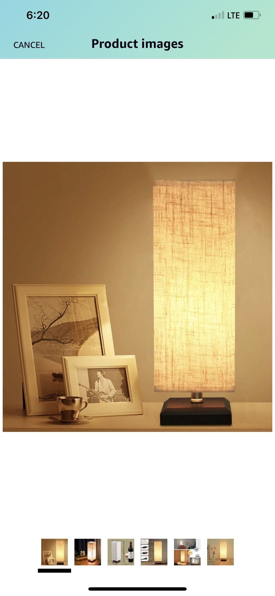 2 Bedside Table Lamp, Retro Style Solid Wood Table Lamps with Fabric Shade Nightstand Desk Lamps for Bedroom, Living Room, Baby Room, Bookcase X2 Pc