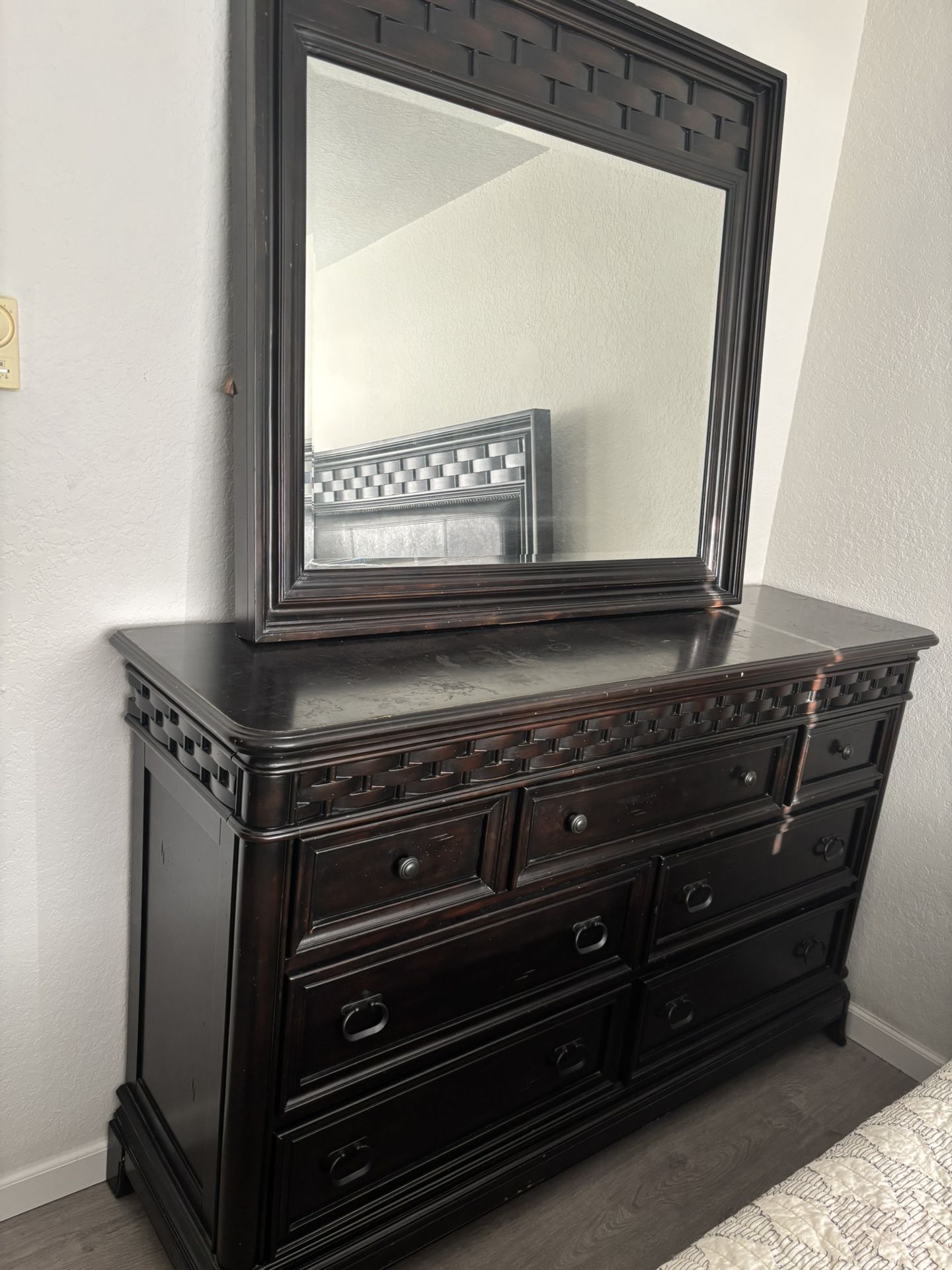 Large Dresser With Mirror