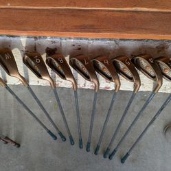 MATCHING SERIAL Ping Eye 2 BeCu Iron Set NEAR MINT + Bag