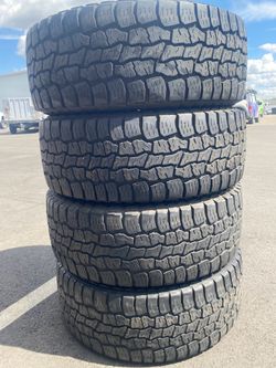 (4) 295/60LT20 tires ~ perfect for your 8 lug f250 or Chevy dodge 2500 etc (or lifted 5 or 6 lug truck)