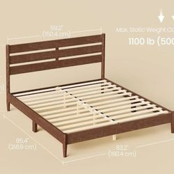Queen Wood Bed Frame 