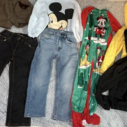 Kids Clothes Bundle - Mickey Mouse, Disney PJs, Jeans, Jackets size 5t