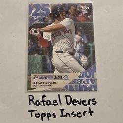 Rafael Devers San Francisco Giants 1st Baseman Topps Short Print Insert Card. 