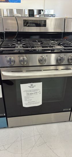 One/1 Unit Left🚨$820 Off MSRP🏷️ 📉 LG 5.8 cu ft Silver Gas 5-Burner Range w/ AirFry⛽️👩‍🍳👨‍🍳