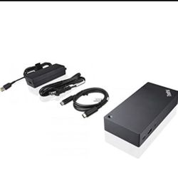 Lenovo ThinkPad USB-C Dock, 90W 2 Prong AC Adapter DK1633