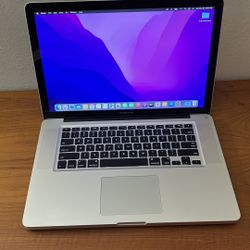 Apple MacBook Pro 15” I7/8GB/256GB SSD $175