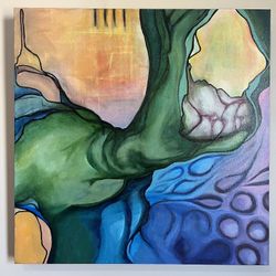 Original Art - Acrylic Painting On Wrapped Canvas 24” X 24”