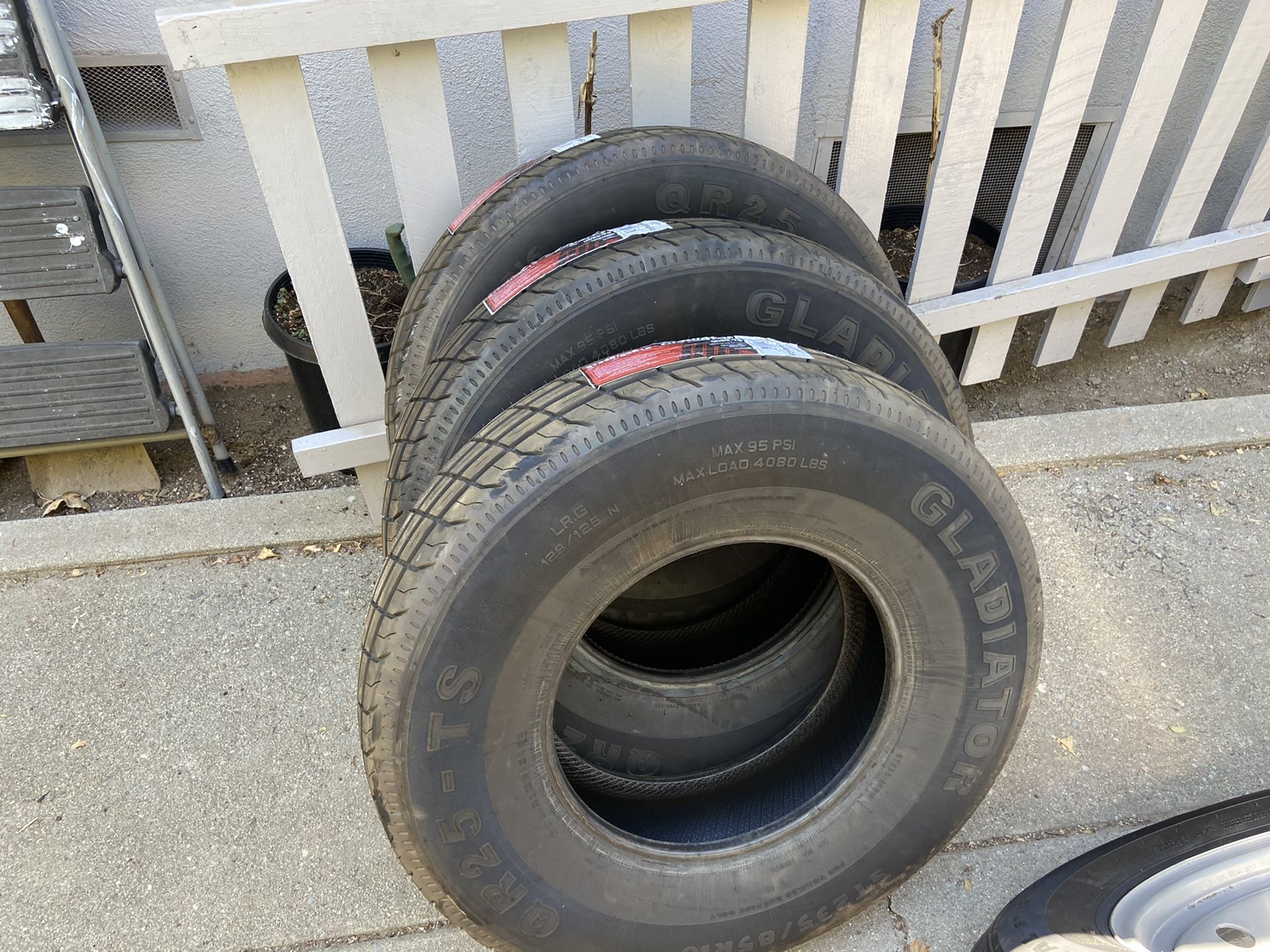 Trailer tire brand new size 17.5 last two $140 each