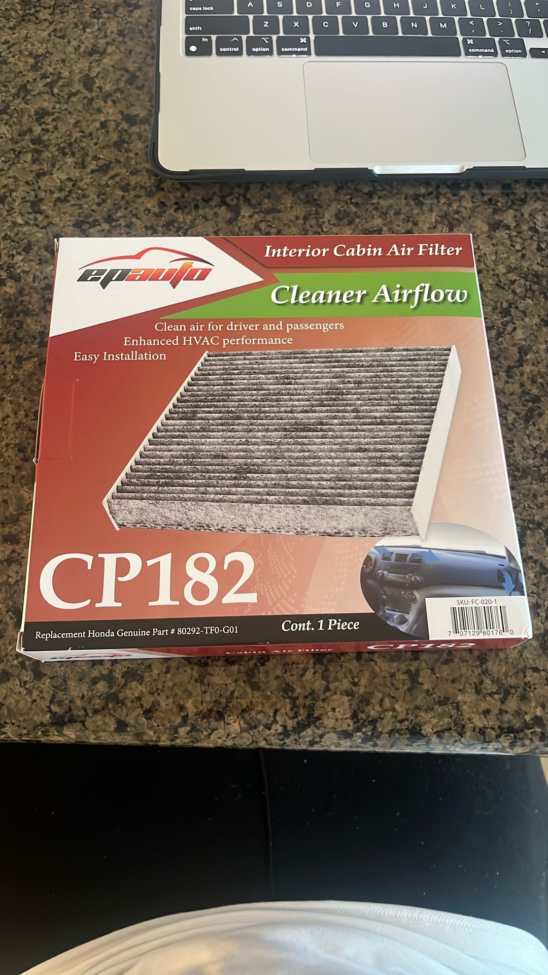 Car Cabin Air Filter- EPAuto CP182