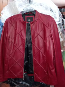 Mossimo Women's Leather Jacket Size Large