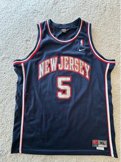 Nike New Jersey Nets Jason Kidd #5 Jersey NBA Basketball Men’s XL Blue Red White