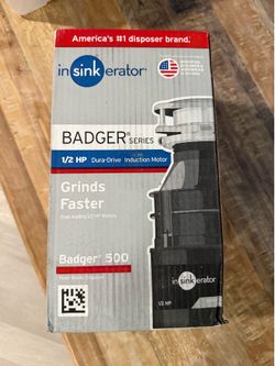 New • InSinkErator • Badger 500 • 1/2 HP • Garbage Disposal