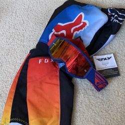 Fox Racing Dirt Bike Pants And Goggles
