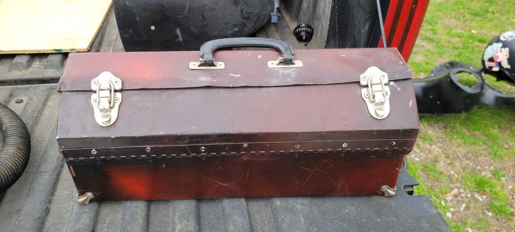 Small Hand-Held Tool Box (Possibly Hand-Made)