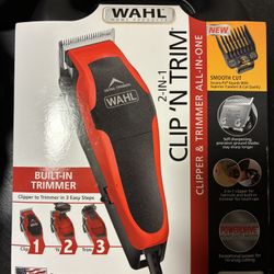 HT Beard Straightener & Wahl 2 In 1 Clip N Trim