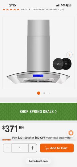 Cosmo COS-668IICS750 30-inch Island Mount Range Hood.