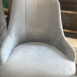 Light Blue Swivel Chairs 