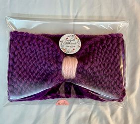 Knitted Bow Headband