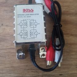 BOSS AUDIO SYSTEM GROUND. LOOP INSULATOR B25N NOISE FILTER FOR CAR AUDIO SYSTEMS