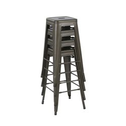 Bar Metal Stool 30” Stackable 10 PCs