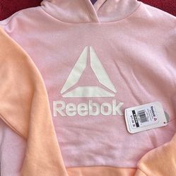 Reebok Hoodie Crop Top Sweater Kids 6 T