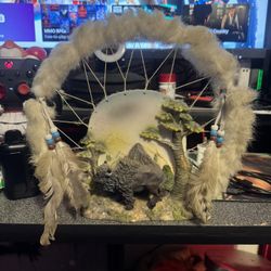 Native Buffalo Dream Catcher 