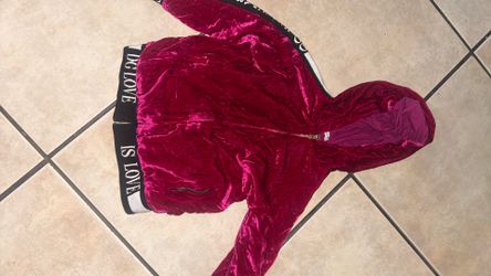 dolce & gabbana kids velvet zip up hoodie size 4