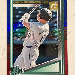 2025 Donruss Baseball Red and Blue Holo Parallel - Colson Montgomery White Sox