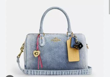 Medium Coach Rowan Loved Denim
