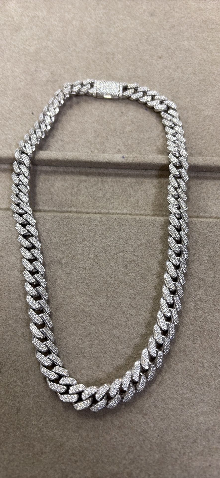 Gold Diamond Cuban Chain 