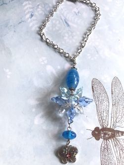 rear view mirror butterfly- bling rhinestone chandelier crystal keychain--purse charm accessories-gifts- car Crystal Suncatcher chandelier-moms gifts