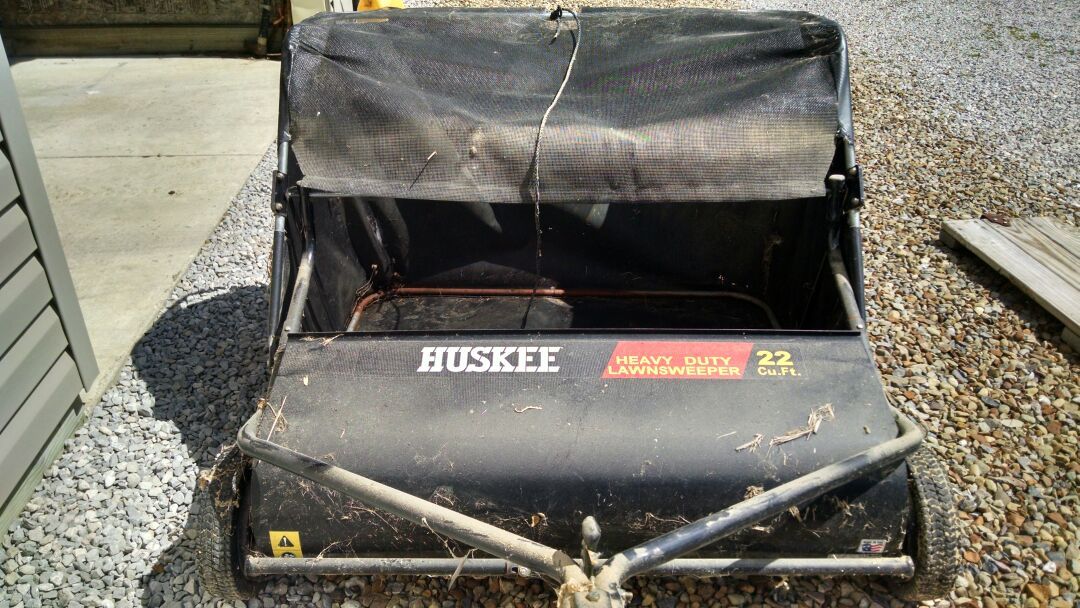 Huskee Heavy Duty 22 cu. ft. Lawn sweeper for Sale in Medina, OH OfferUp