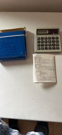 Vtg LCD Desk Top Calculator