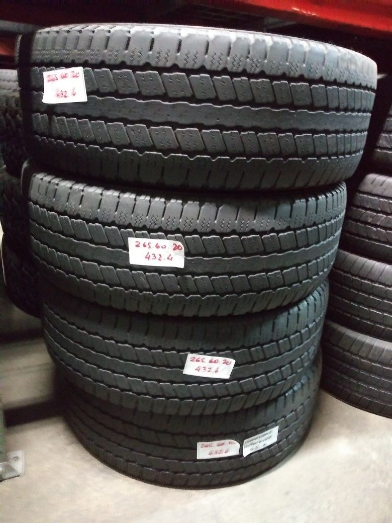 LT265/60R20 Goodyear Wrangler sr-a 10ply 265/60 r20 used tires 265 60 20  for Sale in Fort Lauderdale, FL - OfferUp