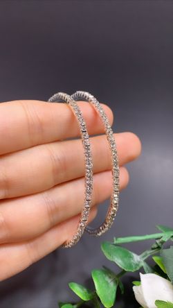 Silver Plated 86mm Big Circle Rhinestone Hoop Earrings, Silver Color